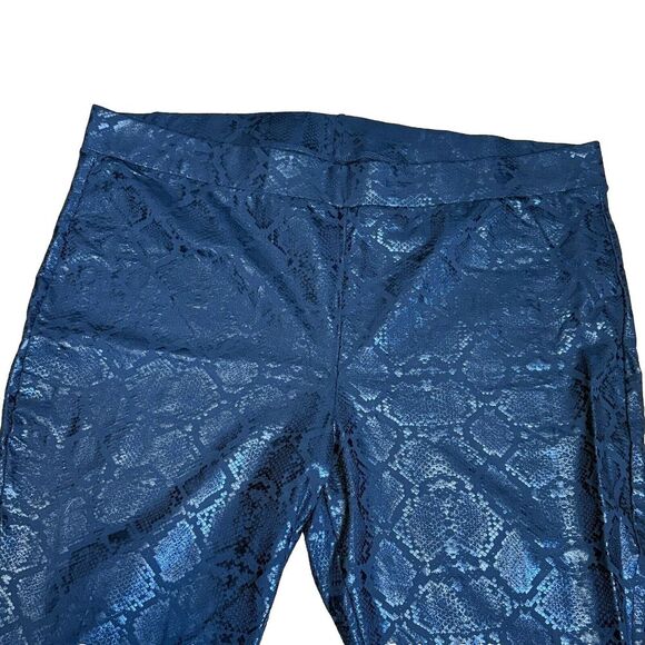 Torrid Womens Faux Snakeskin Black Size 5 (30/32) Leggings Stretch Pull‎ On - Picture 5 of 8